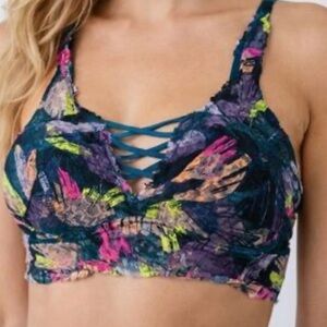 Victoria's Secret PINK Small Colorful Lace Bralette